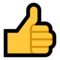 Thumbs Up emoji on Microsoft